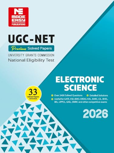 Image of UGC-NET 2026: Electronic Science Previous Solved Papers