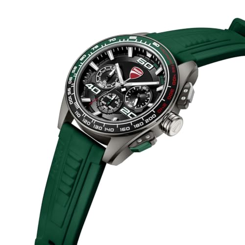Image of Ducati Extreme Sports Chronograph Analog Quartz Men's Watch with Silicone Strap