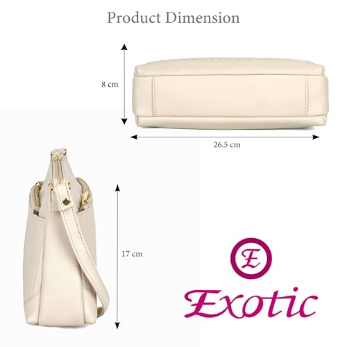 Image of EXOTIC Women's Studded Dual Tone Sling Bag -Green