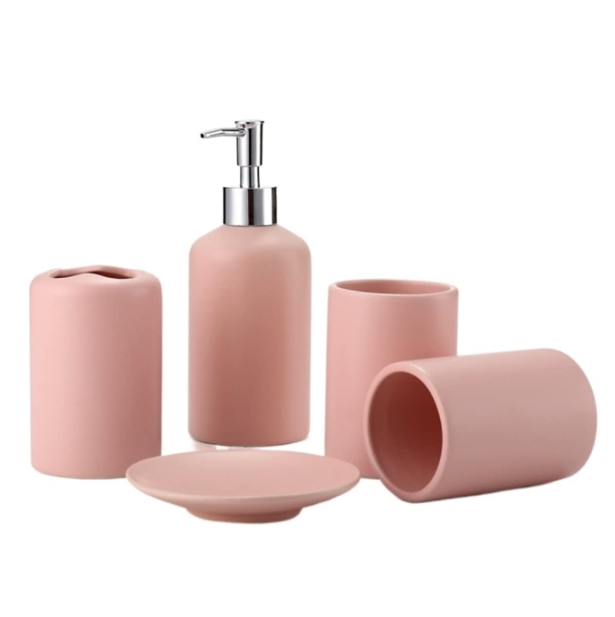 Accessori Bagno Set Bagno Set Di Accessori Da Bagno In 4 Pezzi Collezione Di Set Da Bagno In Ceramica Caratteristiche Set Da Bagno In Stile Semplice A Tinta Unita Set Accessori Bagno