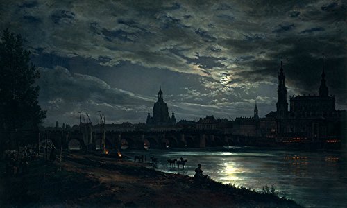 Amazon.co.jp: WONDERFULITEMS View of Dresden by Moonlight
