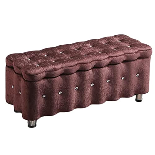 Tabouret de bout de lit rectangulaire haut de gamme style nordique moderne