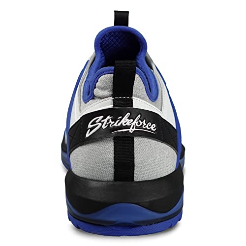 Kr Kr Strikeforce Maverick Ft White/Blue/Black Right Hand High Performance Men's Bowling Shoe With Fast Twist Lacing System (White/Blue/Black, Numeric_13) #TOP3