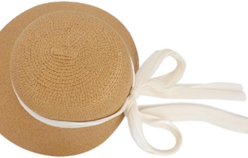 Beach Vacation Sun Protection Hats for Women Large Brim Seaside Ribbon