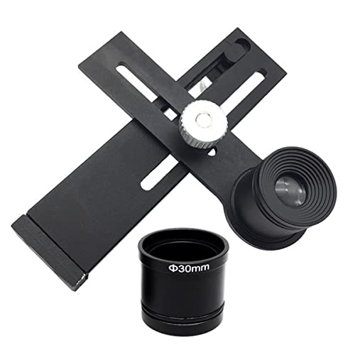 TYZK Mikroskop Mikroskop Stereo z 10-krotnym klipsem telefonicznym, uniwersalny adapter na telefon komórkowy Niezawodna trwałość i wydajność (montaż 30 mm)