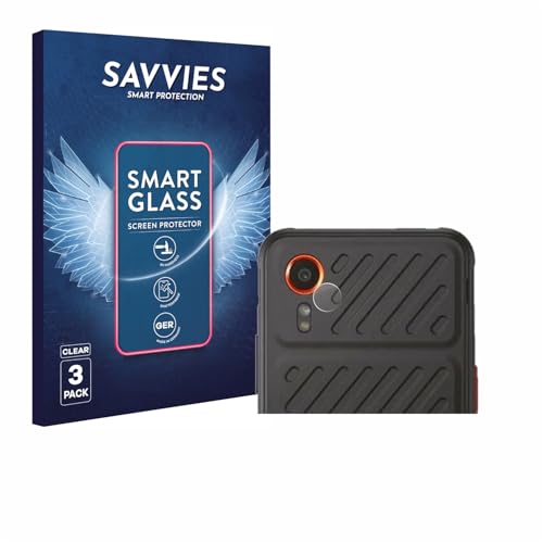 savvies 3 Pièces Protection Écran Verre pour Samsung Galaxy XCover 7 (Caméra UNIQUEMENT) 9H Film Protecteur, Film en Verre, Verre Trempé