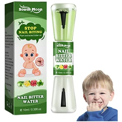 Weatail Stop Biting Nails For Children No Bite Nail Polish For Kids Kids Thumb Sucking Stop Nails Polish Bitter Taste Stop Thumb Sucking Safe Fingers Nail Biting Treatments For Kids Toddlers, 10 Ml Cover