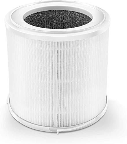 ASLOTUS KJ130 HEPA Air Filter Replacement Filter, 3-in-1 Filtration Include Pre-Filter, True HEPA Filter, Activated Carbon Filter