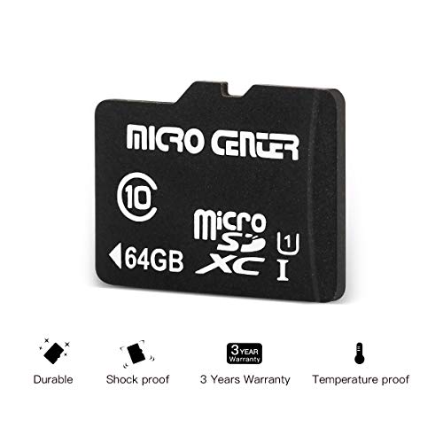 Micro Center 64Gb Class 10 Microsdxc Flash Memory Card With Adapter For Mobile Device Storage Phone, Tablet, Drone & Full Hd Video Recording - 80Mb/S Uhs-I, C10, U1 (2 Pack) #TOP3