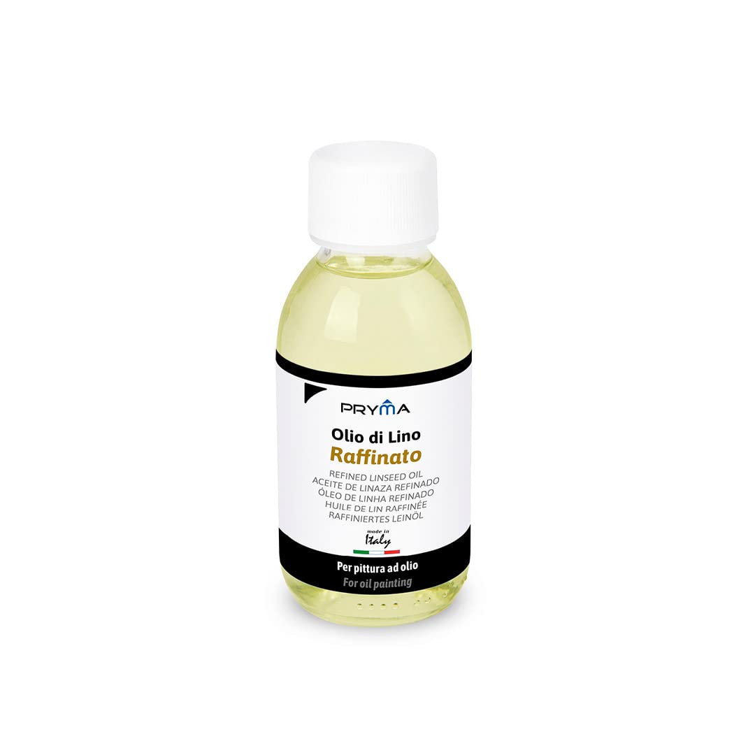 Pryma Olio di Lino Raffinato per Pittura 125 ml - Ideale per Artisti e Restauro