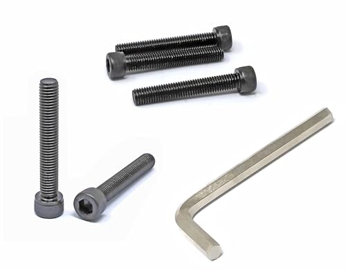 Image of iexcell 5 Pcs M10 x 65mm Thread Pitch 1.5 mm Alloy Steel 12.9 Grade Hex Socket Head Cap Screws Bolts Kit, Black Oxide Finish