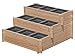 Produktbild Gartenpirat Stufenbeet Holz Lärche Hochbeet dreistufig mit 9X Pflanzkasteneinsatz