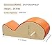 GDMSTIH Wooden Orange Pilates Arc with Spine Corrector for Core Strengthening Back Pain Relief, Pilates Spinal Corrector Arch Barrel for Back Flexibility，at Home Reformer Pilates Posture