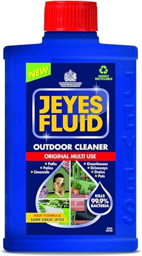 1 X 300ml Jeyes Fluid Original Formula Outdoor Cleaning Solution for Paths, Patios, and Driveways - Powerful Disinfectant for Pet Housing and Unblocking Drains