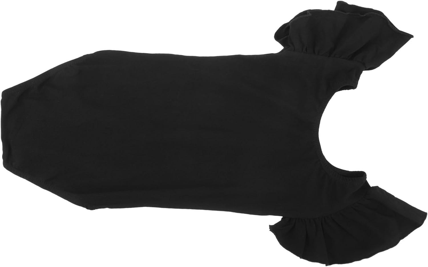 OSALADI Black Short Sleeve Dance Leotard for Ballet and Gymnastics, Comfortable Cotton Material with Breathable Fabric, for Dance Performances and Practice Sessions
