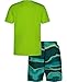Under Armour Boys' 2-Piece Rashguard Swim Set, Short Sleeve Surf Shirt and Volley Trunks, UPF 50+ Sun Protection, Yellow Mercury, 4