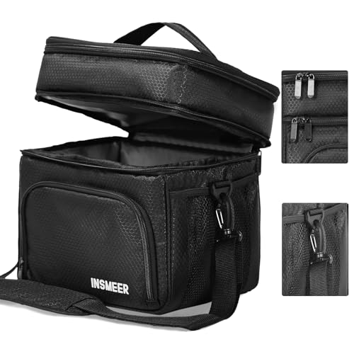 Opiniones de Loncheras walmart Top 10. 42 INSMEER 25 Latas/16l Lonchera Termica Grande para Hombre/Mujer Bolsa De Almuerzo A Prueba De Fugas De 2 Capas Lonchera Portatil para Trabajo, Camping, Picnic, Playa, Viajes (Negro)
