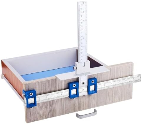 Holimax Punch Locator,Cabinet Hardware Jig, Drill Guide Jig Adjustable Cabinet Handle Template Tool,Guide Sleeve Power Tools,Cabinet And Woodworking Drilling For Knobs And Pulls