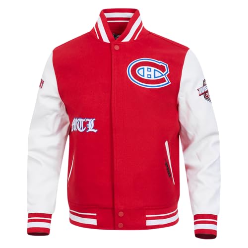 Image of Pro Standard Mens NHL Old English Varsity Jacket