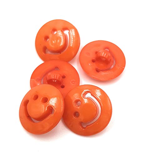15 naranja smiley Botones de acrílico 15 mm Bastel Express