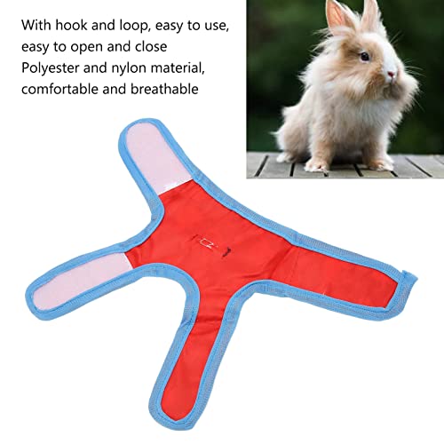 Image of Soft Rabbits Harness Bunny Harness and Leash Set Escape Proof Small Pet Vest with Cartoon Dinosaur Pattern for Bunny Kitten Guinea Pig Walking