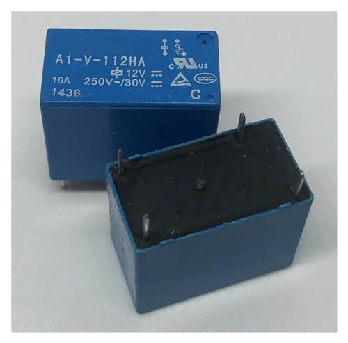 Relé 12V 10A A1 V 112HA para circuitos electrónicos de control