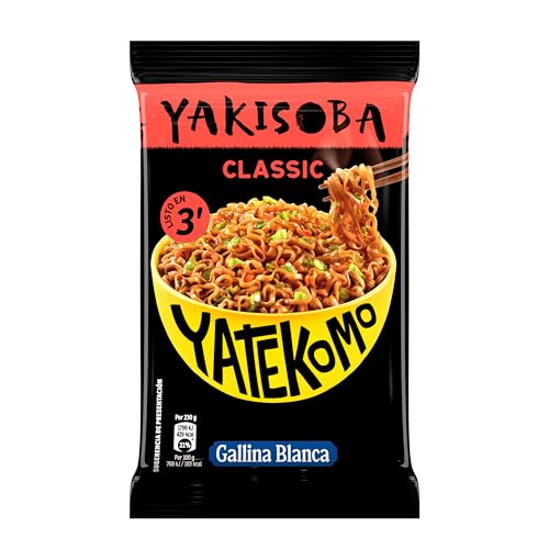 Yatekomo · Fideos Orientales Yakisoba Classic · Bolsa · 93 Gramos