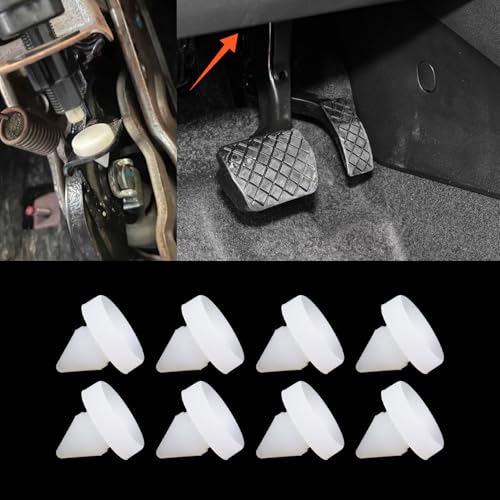 Rebvugr 8PCS Brake Clutch Pedal Stop Pad, Brake Switch Stopper,