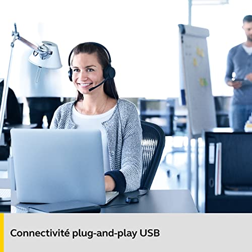 Jabra Evolve 20 UC Stereo Casque Casque Unified Communications pour VoIP Softphone avec annulation passive du bruit Càble USB avec contrà´leur - vue 8