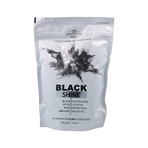 Alterlook Unique Dark Deco Black Shine 500G (9+ Levels), Tinta Unita, Estándar