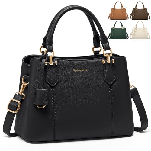 RAINSMORE Handtasche Damen Mittelgroß PU Leder Damenhandtaschen...