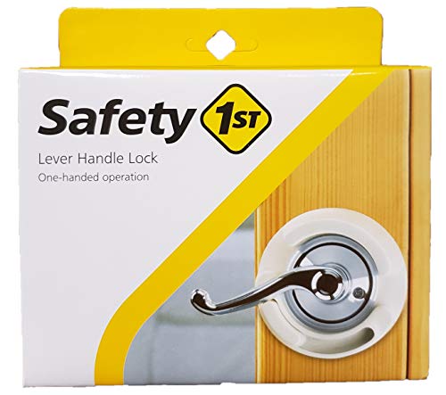 Safety 1st French Door Lever Handle Baby Proof Child Lock - One Hand Use - 72304