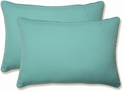 Vista 156 de Pillow Perfect - Cojín cuadrado para asiento de esquina para exteriores o interiores, color cobalto