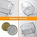 Woaiwo-q 12Pack12 oz Glass Jars with Lids,Honey Jars with Gold Lids,Clear Hexagon Glass Jars for Honey, Party Favors, Wedding Favors,Jams