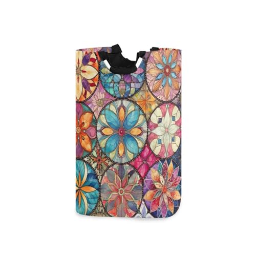 Jihqo Laundry Hamper Basket St Patrick's Clover Pattern Collapsible Nursery Storage Bin Waterproof Clothing Baskets for Home Bedroom Bathroom Washing Room