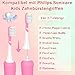Ersatzbürsten für Kinder Kompatibel mit Philips Sonicare 6032/94 6321 6340 6042 6320 6330, for Kids Schallzahnbürste von 3–7 Jahren, Mini-Kinder Zahnbürste mit Kappen, Grün und Pink 8er-Pack