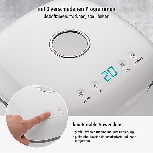 UV-C disinfettante con funzione di essiccazione, sterilizzatore per biberon e accessori per bambini - 8