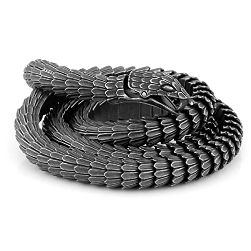 Fashion Gothic Snake Necklace Stainless Steel Men's Hip Hop Biker Punk Necklace Vintage Snake Boy Friend Jewelry #TOP6