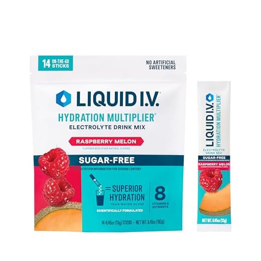 Liquid I.V.® Hydration Multiplier® Sugar-Free - Raspberry Melon - Hydration Powder Packets | Electrolyte Powder Drink Mix | Convenient Single-Serving Sticks | Non-GMO | 14 Servings (Pack of 3)