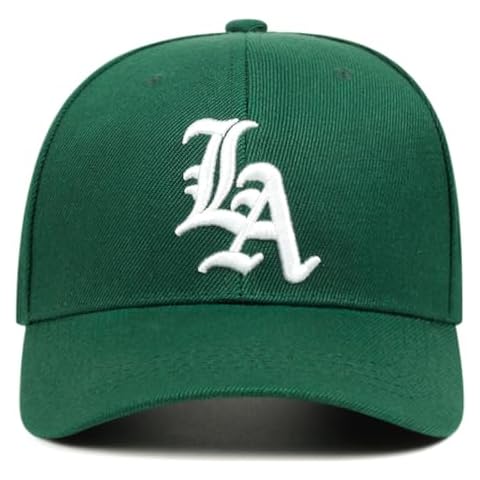 UMiCHOi Los Angeles Dad Hat for Adults Men Women Black Green Hat Baseball Cap for Teens Youth Cover