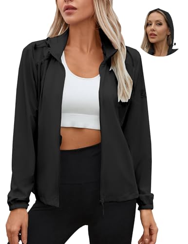 Joe Wenko Women's UPF 50+ Sun Protection Athletic Jacket Pockets Long Sleeve Lightweight Cooling Shirts Hiking Outdoor