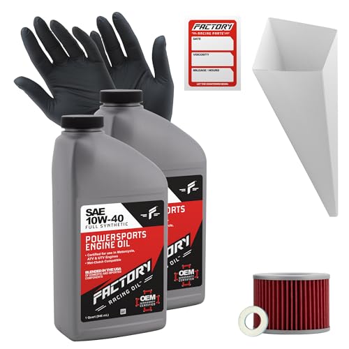 Kit de cambio de aceite sintético 10W-40 Factory Racing