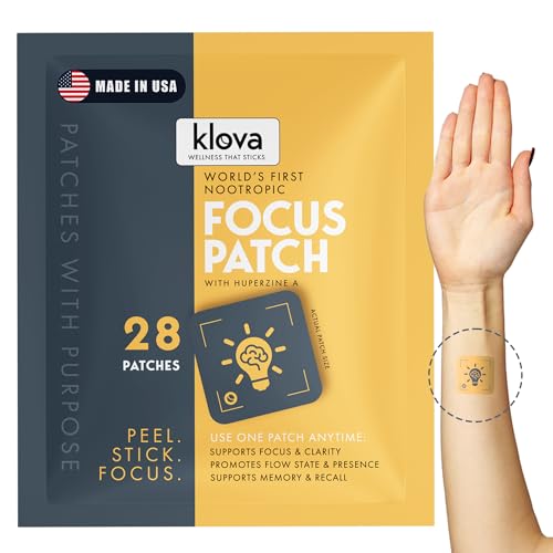 Image of Klova Wellness Patches | Ditch The Pills, Gummies & Tablets Patches are Highly Absorbable and Last Up to 8 Hours (Nootropic Focus Patch)