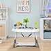 Dream On Me Curio Sit N Seek Baby Activity Center in Grey, 2 in 1 Activity Center and Play Table with 3 Detachable Toys and Music, 3 Level Height Adjustable Positions Activity Center for Baby
