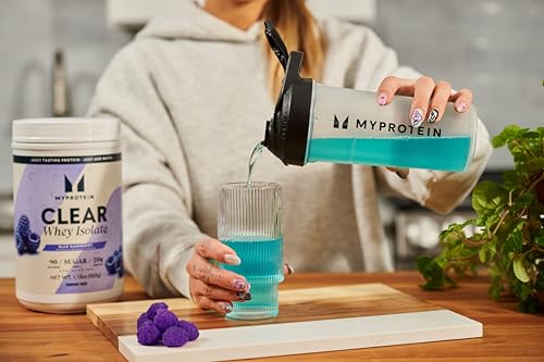 Image of Myprotein Clear Whey Isolate Protein Powder, 20 Servings (1.1lbs) Blue Raspberry, 20g Protein per Serving, Naturally Flavored Drink Mix, Daily Protein Intake for Superior Performance