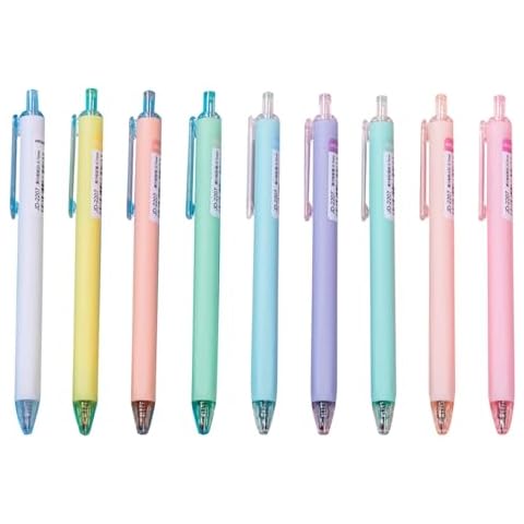 Valicaer 9pcs Pastel Gel Pen Set Cover