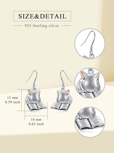 Boucles d'oreilles bouledogue français argent pour look mignon