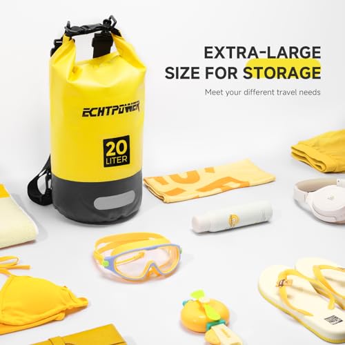 Wasserdichte Dry Bags von ECHTPower in 5L, 10L und 20L Größen