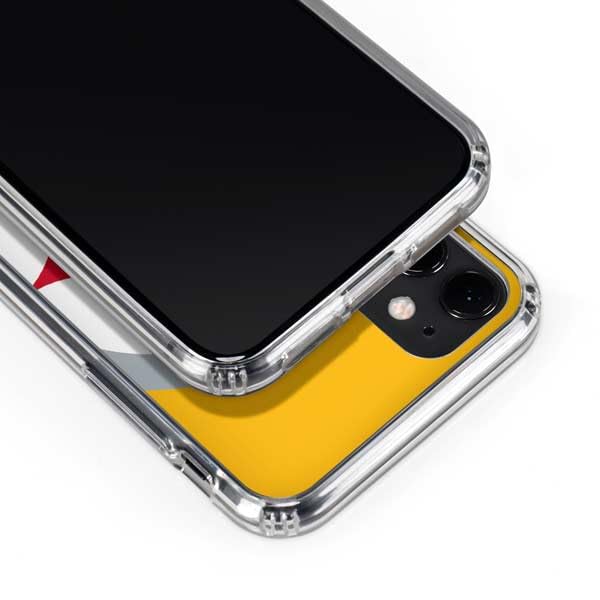 Skinit Clear Phone Case Compatible with iPhone 11 - Officially Licensed NFL Pittsburgh Steelers Large Logo Design