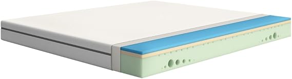 Emma One Schaumstoffmatratze 180x200 cm, Höhe 18 cm, Hart Härtegrad (H3), 7-Zonen-Matratze